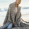 Chair Covers Leopard Fleece Blankets Nordic Winter Bed Soft Warm Bedspread On The Home Decor Baby Nap Throw Blanket Portable