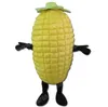 Costume de mascotte de maïs jaune de Noël de qualité supérieure Halloween robe de soirée fantaisie personnage de dessin animé costume de carnaval tenue unisexe accessoires publicitaires