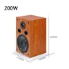 Haut-parleurs combinés 200W 6,5 pouces haut-parleur bidirectionnel de bureau haute puissance HiFi Audio passif bibliothèque Surround Home cinéma Sound Box
