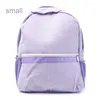 Bolsas de escola Seersucker Mochilas para crianças bebês crianças pré -escolares Bag Trendy Listras verticais Seesucker Gift