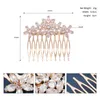 Fashion Crystal Flower Hair Combs Shining Rhinestone Headwear For Women Wedding Bride Hair Accessories Party Jewets Gifts