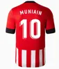 22 23 Bilbao 홈 축구 유니폼 멀리 ESPANA 2022 2023 CAMISETA DE FUTBOL I.LEKUE I.MARTINZ RAUL GARCIA JERSEY WILLIAMS MUNIAIN 10 RED BERENGUER SIMON