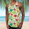 Men's Tank Tops Medium Short Men Fashion Spring Summer Casual Sleeveless O Neck Camouflage Printed T Shirts For Big And Tall