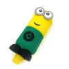 Tubi da fumo in silicone da 4,1 pollici divertenti Minions con ciotola in vetro Pyrex Heady infrangibile Pipa per tabacco