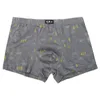 Onderbroek 5 stks/kavel 100% katoenen bedrukte heren ondergoed bokser bokser jeugd pius maat los ademende heren bodems comfort bokser shorts 230420