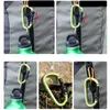5 PCSCARABINERS CARABINER KEYCHAIN ​​Alluminum Alloy D-ring