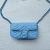 Soft Calfskin Crossbody Bag Black Hardware Macaron Colors Featuring Adjustable Strap for Waist Bag in Playful Spring Summer