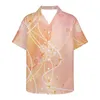 Chemises décontractées pour hommes Vêtements de style d'animation japonaise Chemise de fleurs de cerisier pour la photographie Chemise hawaïenne Hommes Bouton d'été Blouse Top Loose Casual 230420