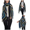 Sciarpe Sciarpa con nappe da donna Art Deco Midnight Grande scialle invernale autunnale e avvolgente Grafica geometrica moderna da indossare ogni giorno Cashmere