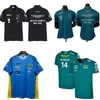 Mens T-shirts Aston Martin Jersey T-shirt AMF1 2023 Officiell herr Fernando Alonso T-shirt Formel 1 Racing Suit F1 Shirt Moto Motorcyc Tees 0228H23