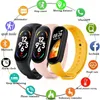 Smart Watch M7 Men Women SmartBand M7 Hevertur Smartwatch Fitness Tracker Blodtryck Sport Smart Armband för band 7