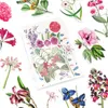 Papier cadeau 24 pièces fleur autocollant Journal autocollants pour Journal cahier papeterie bricolage Carfts Scrapbooking Marerial fournitures scolaires