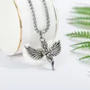 Chains European And American Personality Hip-hop Prayer Little Angel Necklace Men's Pendant Street Hipsters Female Wholesale