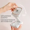 Portable Air Coolers Mini Cooling Fan Foldable Neck Hanging Fan USB Adjustable Rechargeable Air Cooler Phone Holder 3 Gears Summer Cooling Fan 230419