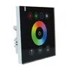 Dokunmatik Panel LED Denetleyici Dimmer Anahtarı RGBW LED şerit ışıkları için duvarlı denetleyici DC12V 24V Black3727541288t