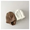 Casquettes chapeaux mignon chapeau avec oreille automne enfants tricoté chapeau garçons filles bonnet chaud laine pull chapeau 231115