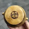 Flessen Chinese Oude Koperen Metalen Gouden Pad Pot Woondecoratie Ambachten Collectie