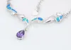 Pendant Necklaces Wholesale & Retail Fashion Jewelry Fine Blue Fire Opal Stone For Women BRC17082708