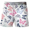 Shorts pour hommes Cartoon Animal Hommes 3D Imprimer Board Butterfly Mens Natation Mode Casual Alternative Hip Hop Street Pantalon de survêtement