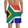 Shorts masculinos homens natação roupa de banho bandeira da áfrica do sul homens troncos maiô homem beach wear calças curtas bermuda boardshorts