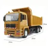 Transformatiespeelgoed Robots Rc Dump Truck Voertuigspeelgoed voor kinderen Jongens Kerst Verjaardagscadeaus Gele Kleur Transporter Techniek Model Strand 231118