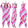 Pyjamas Kinder Pyjamas Einhorn Pyjamas Tier Kigurumi Wolf Kostüm Cartoon Anime Cosplay Kleidung für Kinder Jungen Winter Warme Onesies 231120