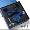 Neck Ties Men's Tie Set Gift Box With Necktie Bowtie Pocket Square Cufflinks Clip Brooches 8pc Suit For Wedding Party Busniess Men 231118