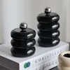 Förvaringsflaskor keramiska burk med lock roligt runda ljus dekoration godis tillbehör hem skrivbordet g0w0