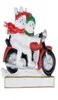 Maxora Motorcycle Polear Bear Polyresin Glossy Hand Painting Hanging Personalized Gifts Couple Christmasas Ornaments Can Write Nam3903958