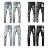 Jeans Designer Purple Jeans broek jeans voor heren jeans designer jeans mannen high-end kwaliteit rechte retro streetwear casual zweetwedstrijden ontwerpers denim broek