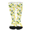 Women Socks Lemon Tree Stockings Ladies Flower Floral Print High Quality Korean Outdoor Non Slip Printed Birthday Gift