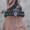 Strand Lion Stone Armband pärlor armband för kvinnor Pulseira maskulina män smycken feminina bileklik elastiska armband 2023