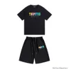 Tees t-shirts Mens Designer Kläder Trapstar Rainbow Handduk Brodery Street Fashion Br Ins Bomull Löst korta ärm Shorts Sports Set Summer