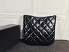 10A Sac d'impression en peau de vache de qualité miroir de qualité supérieure 26 cm Sac à main en cuir véritable avec fermeture à glissière de luxe Designer Petit shopping Bandoulière Noir Bandoulière Boîte 2024