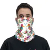 Sjaals Mode Mexicaanse Otomi Vogels Textuur Halsbeenkap Mannen Vrouwen UV-bescherming Winter Folk Bloemenkunst Bandana Sjaal Voor Ski