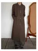 남자 트렌치 코트 OP0231 패션 재킷 2023 활주로 고급 유럽 디자인 파티 스타일 의류