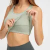 Damskie dresy racerback Tank Lu-191 Sug Fit Sleveveless Joga Joga Shanded Women Treeut Top Sport Shirt z wyściełaną bran9h7