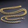 Chains Real 18K Yellow Necklace For Women Men 4mm Width Rolo Link Jewelry 65cm Length Stamp Au750 26inchL