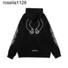 Ny 23SS Designer Mens Chrome Hoodies Designer Spring Sweatshirts Heart Hoodie Ch Långärmad Loose Coat Fashion Märke Män Kvinna Chromees hoodies