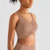 Lu Lu Align Bras Gym Strappy Sport Yoga Limoni Top Top sexy Abbigliamento donna Reggiseno push up Alternative di marca LL