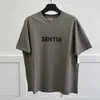 T-shirt masculina de estilista de verão solta camisetas oversize vestuário moda tops homem casual peito camisa de letra luxo tendência de rua shorts manga roupas masculinas femininas t-shirts ES