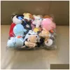 Animali di peluche ripieni 10 pezzi all'ingrosso stili casuali giocattolo 515 cm orso pinguini panda bambola morbida carina per bambini regalo di natale goccia del dhymr