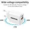 Eseekgo ESPD-T01 1A1C QC3.0+PD20W Väggladdare för bärbara datorer Tabletter Mobiltelefoner Travelvägg EU/US Plug Fast Chargers in Retail Box