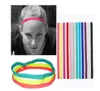 Elastic Rubber hair band sports headband Fashion baseball softball Men Yoga Boys Football black Color Thin Hair Bands Sports Headb8594447