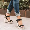 Wedge Fashion Summer Sandals Weave Platform Plus Size High Heel Sandalias Thick Bottom Retro Open Toe Ladies Shoes 23041 1900