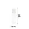 Storage Bottles 50pcs 20ml Empty Brown Mini Plastic Bottle Flip Lid For Liquid Soap Shower Gel Shampoo Cosmetic Packaging Lotion PET