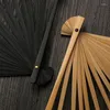 Estatuetas decorativas atacado mão fã esqueletos acessórios de bambu ossos chip para japonês estilo espanhol dobrável diy artesanato artesanal