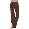 Pantaloni da donna Solid Jogger Cargo Multitasche Vita elastica Gamba larga Donna Sport Streetwear Yo-ga Pantaloni lunghi casual