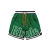 Rhude Shorts Jacquard DrawstringデニムショートパンツDZのような重布