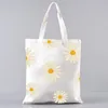 Borse per la spesa Borsa tote con fiori di girasole Borsa da donna lavabile in tela resistente ed ecologica